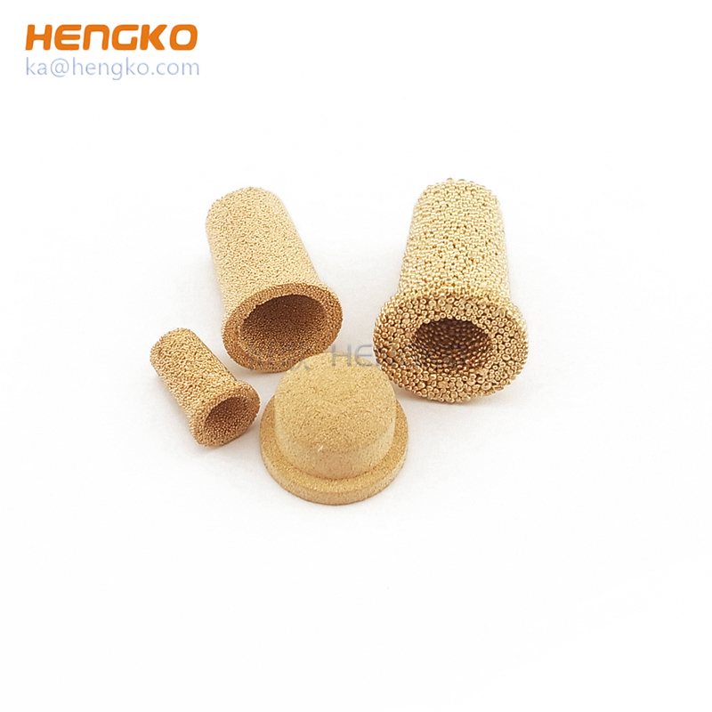 Bronze Stainless steel sintered porous candle filter cartridge for liquid filtering