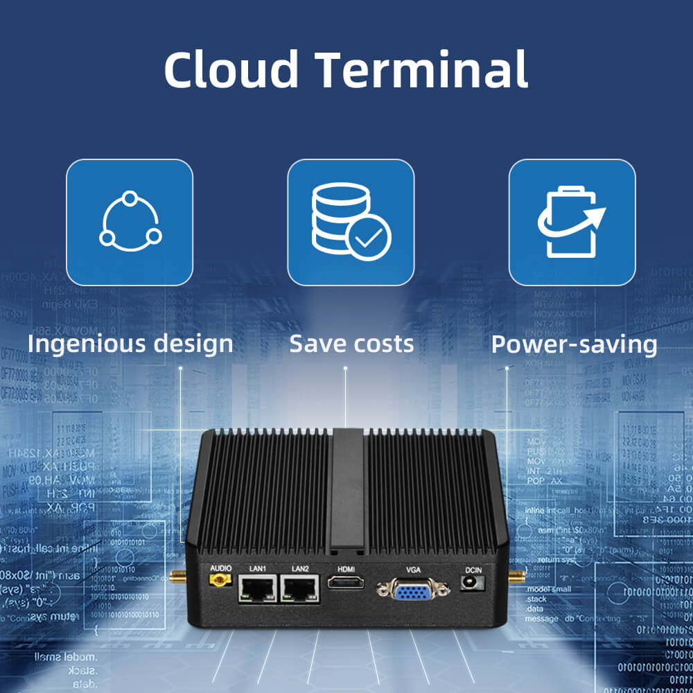 x30 2LAN 2COM Fanless Industrial Mini Desktop PC