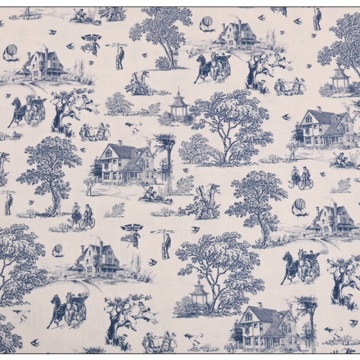 Tela de algodón histórico de algodón francés toile de jouy