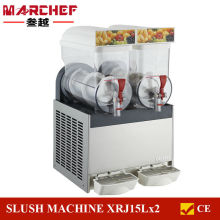 Freeze slush machines/High Quality Slush Machines/Slushing Machine XRJ15Lx2