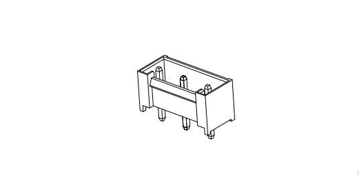 Vh3.96 mm 180 ° Wafer Connector Series vuoto Tipo di parete Full