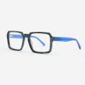 Rexangle Bevelling Acetate Men's Optical Frames