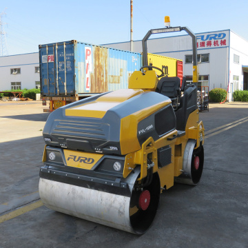 3 ton road roller double drums driving with good quality