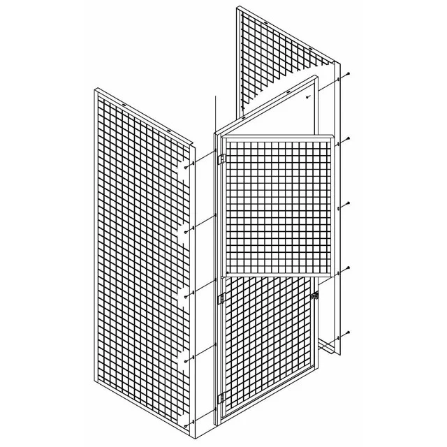 Heavy-Duty Wire Mesh Metal Storage Lockers