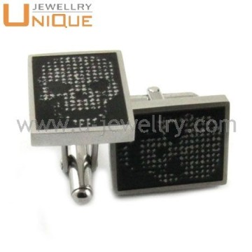 Top quantity stainless steel skull cufflinks