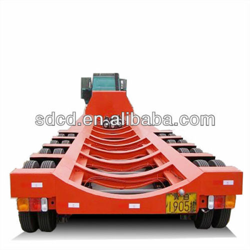 4 axles low bed semi trailer with ABS brake system