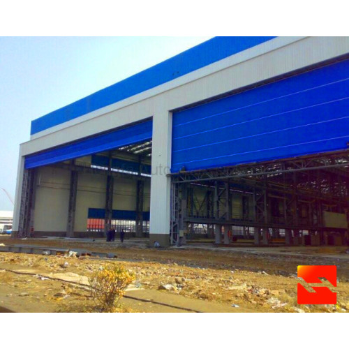 Pintu Mengepung Anti-Angin PVC Besar Mega Hangar