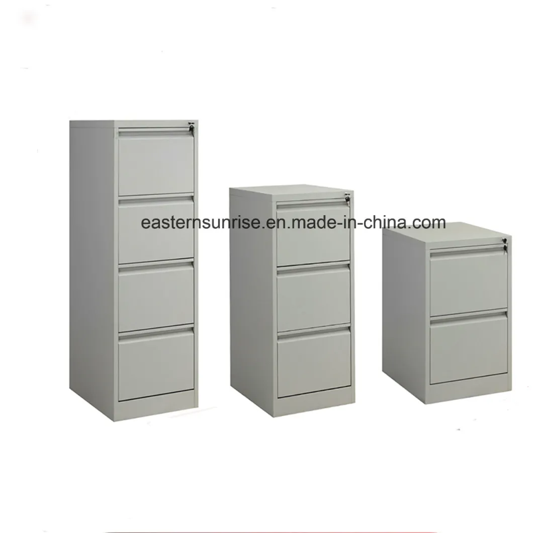 Powder Coating Cheap Storng Two Drawer Metal Steel Filing Cabinet