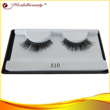 100% Handmade Natural False Eyelashes , Comfortable Strip Eyelashes A10