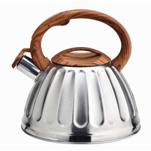 Woodlike Soft Touch Handle Whistling Stovetop Tea Cerek