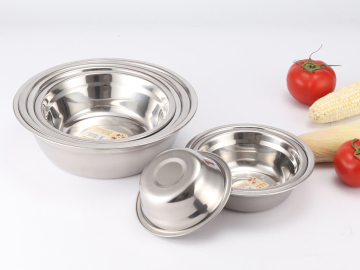 201 Stainless Steel Salad Bowls Soup Basin