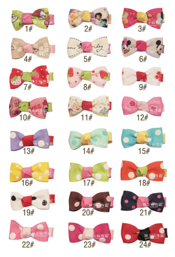 Decorative Kids Ribbon Hair Clips