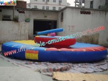 Outdoor Commercial Grade 0.55mm Pvc Tarpaulin Inflatable Fighting Sports Games For Rent