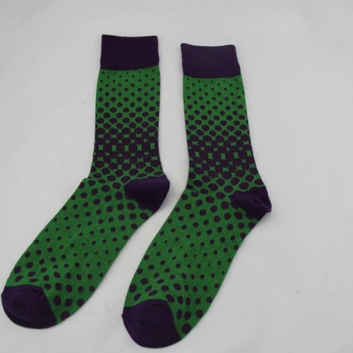 MSP-313 Bright Green Men Socks/Custom Cotton Fancy Style Man's Dress Socks/Men Custom Dress Socks