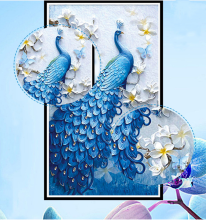 Atmospheric Peacock Series Diamond Cross Stitch 46*78cm