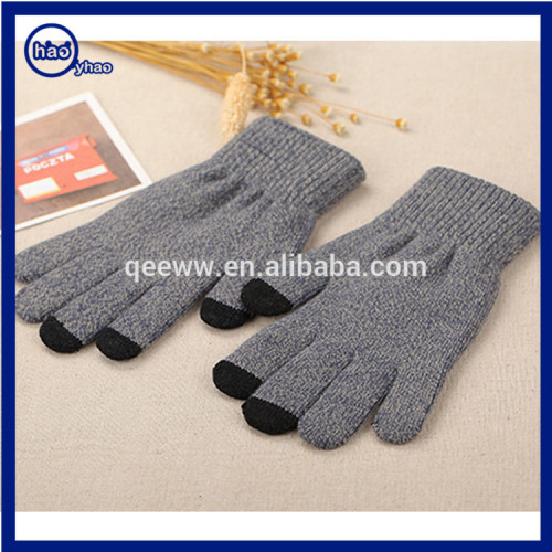 YH custom smart finger touch screen men gloves