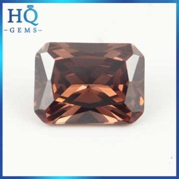 Hot rectangle zircon octangle coffee cubic zircon wholesale zircon jewelry set