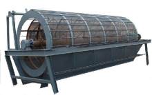 Drum type raw material screening equipment