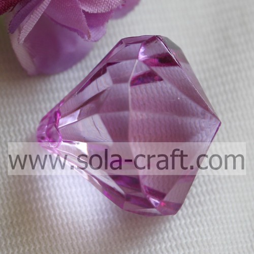 Wholesale Transparent Diamond Acrylic Drop Hole Beads