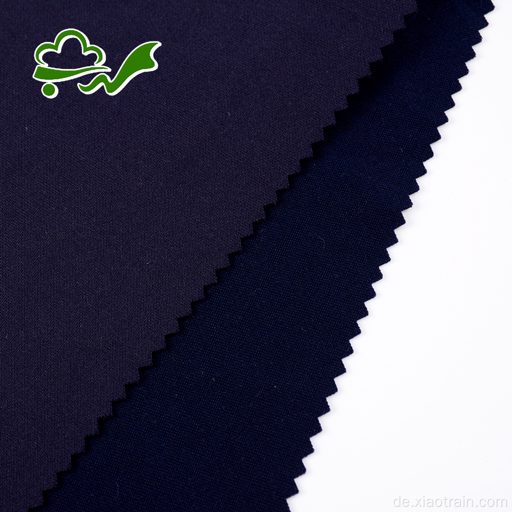75D einfarbig gefärbtes Marine-Elasthan-Polyester-Gewebe für Damentücher