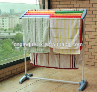 Plastic and metal no electric clothes drying rack