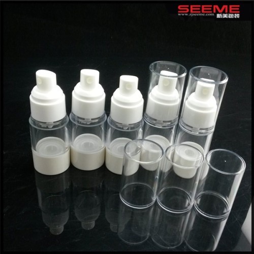 50 ml airless cosmetic bottle cosmetic packaging plastic airless pump bottle 80ml,100ml cosmetic plastic airless pump bottle