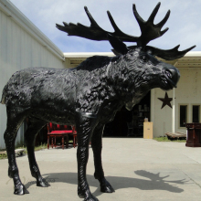 brass moose statue