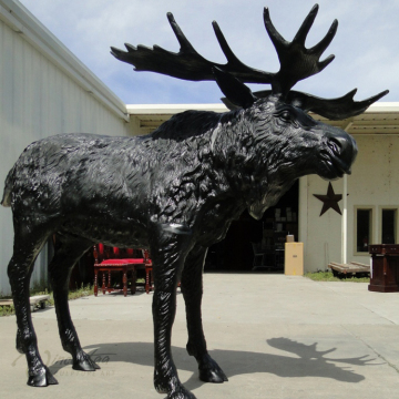 brass moose statue