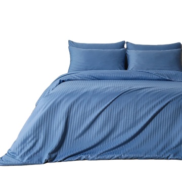 Soft Premium Microfiber Luxurious Hotel Bedding Set with Jacquard Stripes