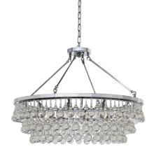 INSHINE Silver Crystal Bright Drop Pendant Light