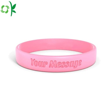 Hot Selling Debossed Logo Silicone Wristband for Sale