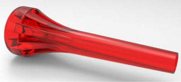Precision piccolo plastic trumpet mouthpiece