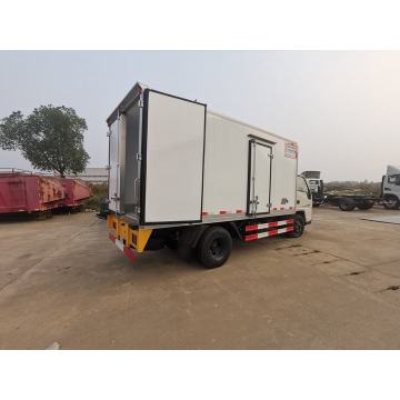 refrigerated truck shipping fresh fish and meat
