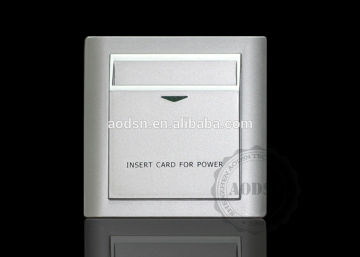 Wall switch Key card switch