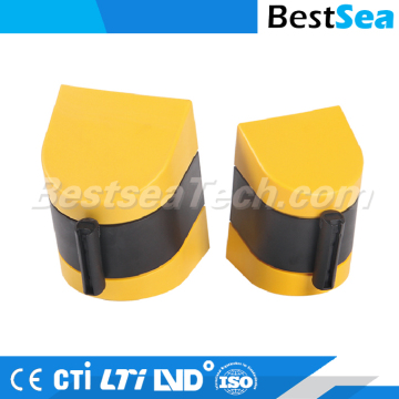 Retractable belt barrier plastic, retracta-belt wall mounted