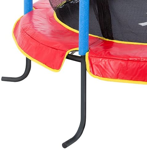 55 inch Trampoline for Children's Sports with Safety Net Enclosure & Foam Pad