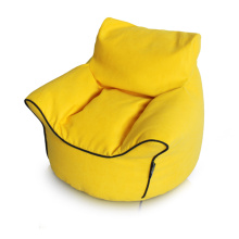 Couleur jaune sac de haricot de couverture de chaise d&#39;intérieur