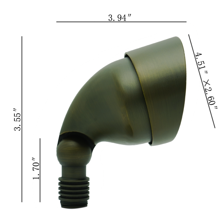 ضوء الفيضانات الصلبة النحاس الجدار غسالة Floodlight