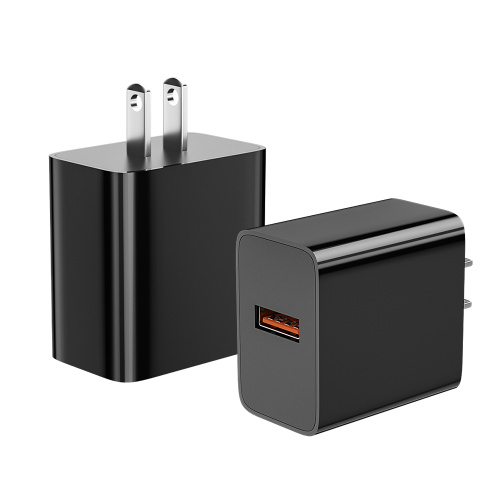 QC3.0 18W USB Wall Charger Black for Cellphone