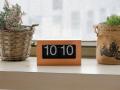 Bambu ou caixa de madeira Meterial Flip Clock