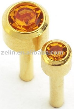 Gold plated fashion ear rings body piercing jewelry supplies
