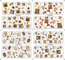 BOP full cover angel water transfer print water nail art sticker