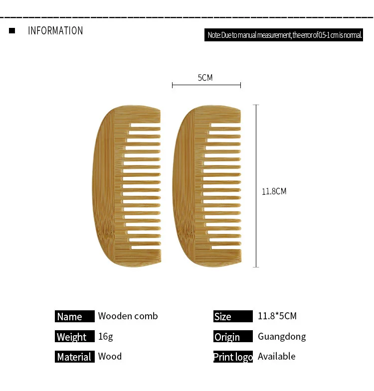 Wholesale Cheap Peach Wood Comb Anti-Static Head Massage Men Women Wooden Tools Beauty Accessories