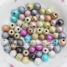 Christmas 6mm Earring Round Bubblegum Tiny beads