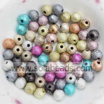 Christmas 6mm Earring Round Bubblegum Tiny beads
