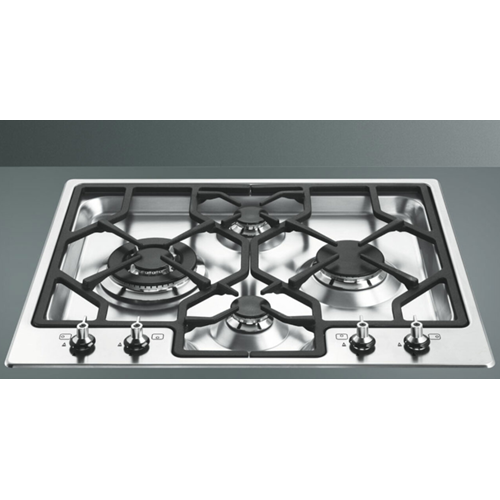 Hob Gas Smeg Stainless Steel 4 Pembakar