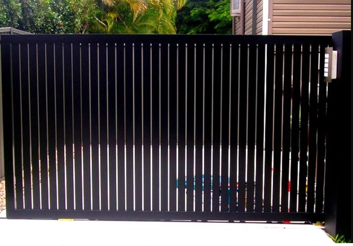 Aluminum Vertical Slat Metal Fence for Residential or Commerical usage