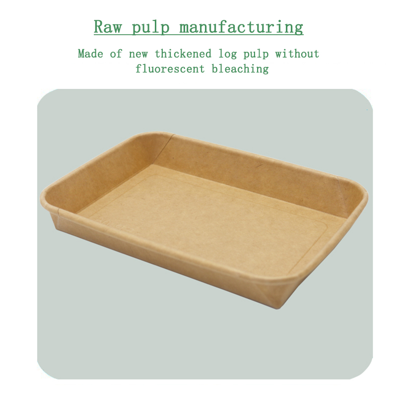 kraft paper container with lid