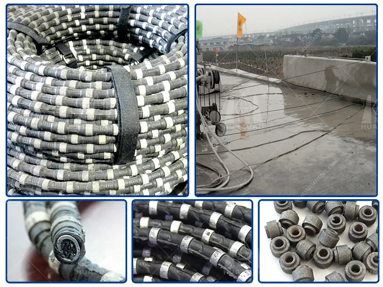 11.5mm Marble Cutting and Quarrying Diamond Wire Saw Beads