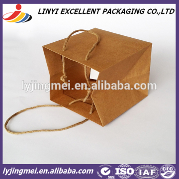 brown kraft hand-made paper bags